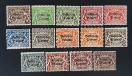 Bayern Dienstmarken 1916**