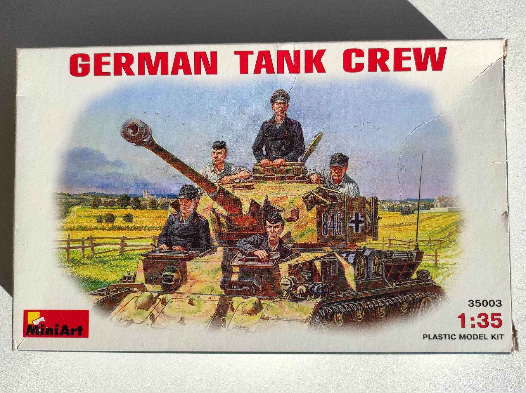 Statuette: Deutsche Panzermannschaft, Bausatz von Miniart 1/35 – Nuovo e nell'imballaggio originale da La Chaux-de-Fonds venduto da Bausaetze