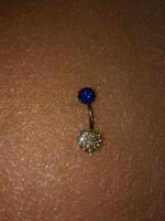 bauchnabel piercing,,,mit echt kristall