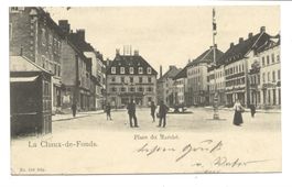 La Chaux-de-Fonds (NE) Place du Marché - Gas-Laterne - 1901