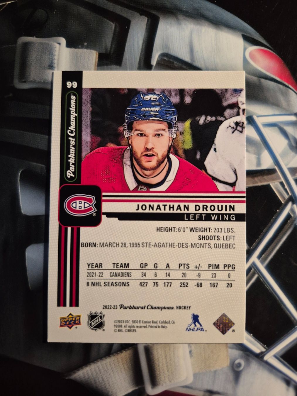 NHL Carte collezionabili: NHL Jonathan Drouin Montreal Canadiens – Usato da Treiten venduto da Sauber73 1