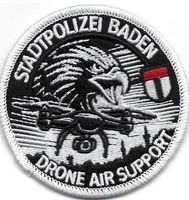 Abzeichen Stadtpolizei Baden Drohne Air Support neu