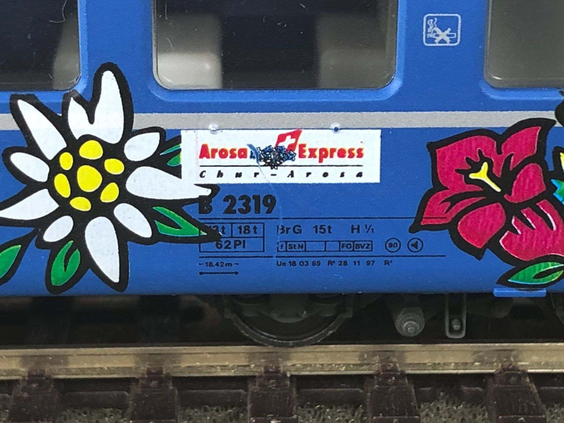 Bemo Modelleisenbahnen: BEMO 3253 149 B 2319 "Arosa-Express" RhB HOm – Gebraucht aus Echandens von  4
