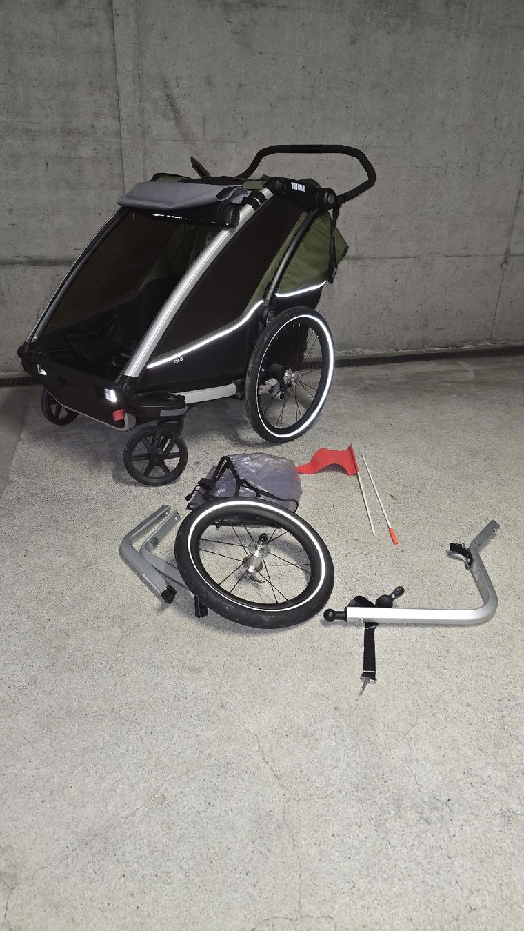 Thule Anhänger: Anhänger Thule Cab 2 XXL inkl. Zubehör – Gebraucht aus Gossau ZH von Ltanner