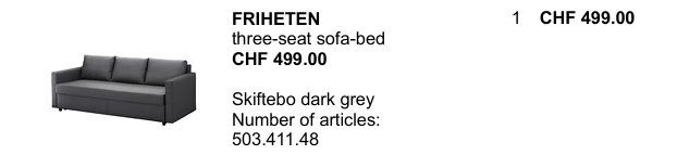 Ikea Divani: IKEA Friheten Sofe/Bed - Grey – Usato da Schaffhausen venduto da gdi_6st5 3