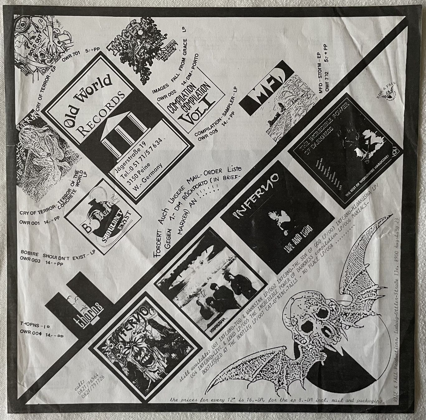 Dischi in vinile: Inferno – It Should Be Your Problem! - LP - 1990 First Press – Usato da Uster venduto da Zardodel 6