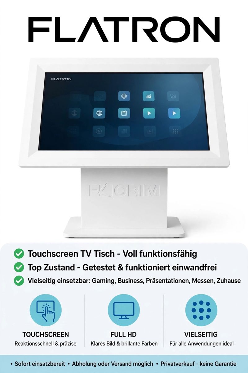 LG Ecrans: FLATRON Touchscreen Tisch weiss Full HD getested – D'occasion à Balsthal par sametsk001