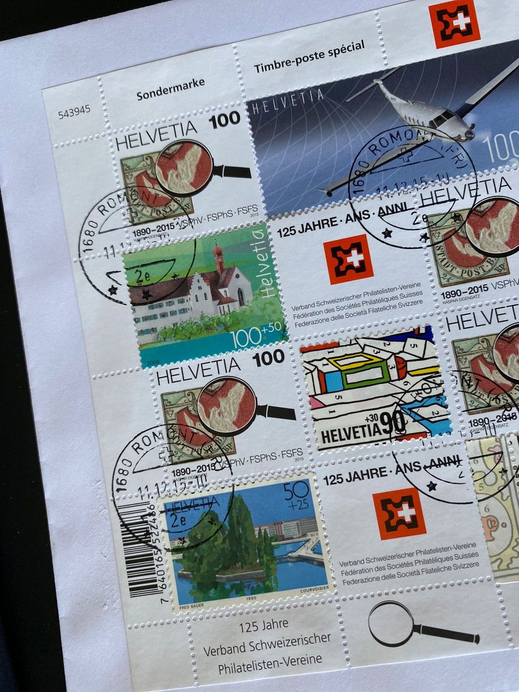 Tutti i francobolli: 125 Jh VSPhV  mit 8 Block Marken  eingefügt im Kleinbogen – Nuovo (secondo la descrizione) da Niederrohrdorf venduto da leni29 1