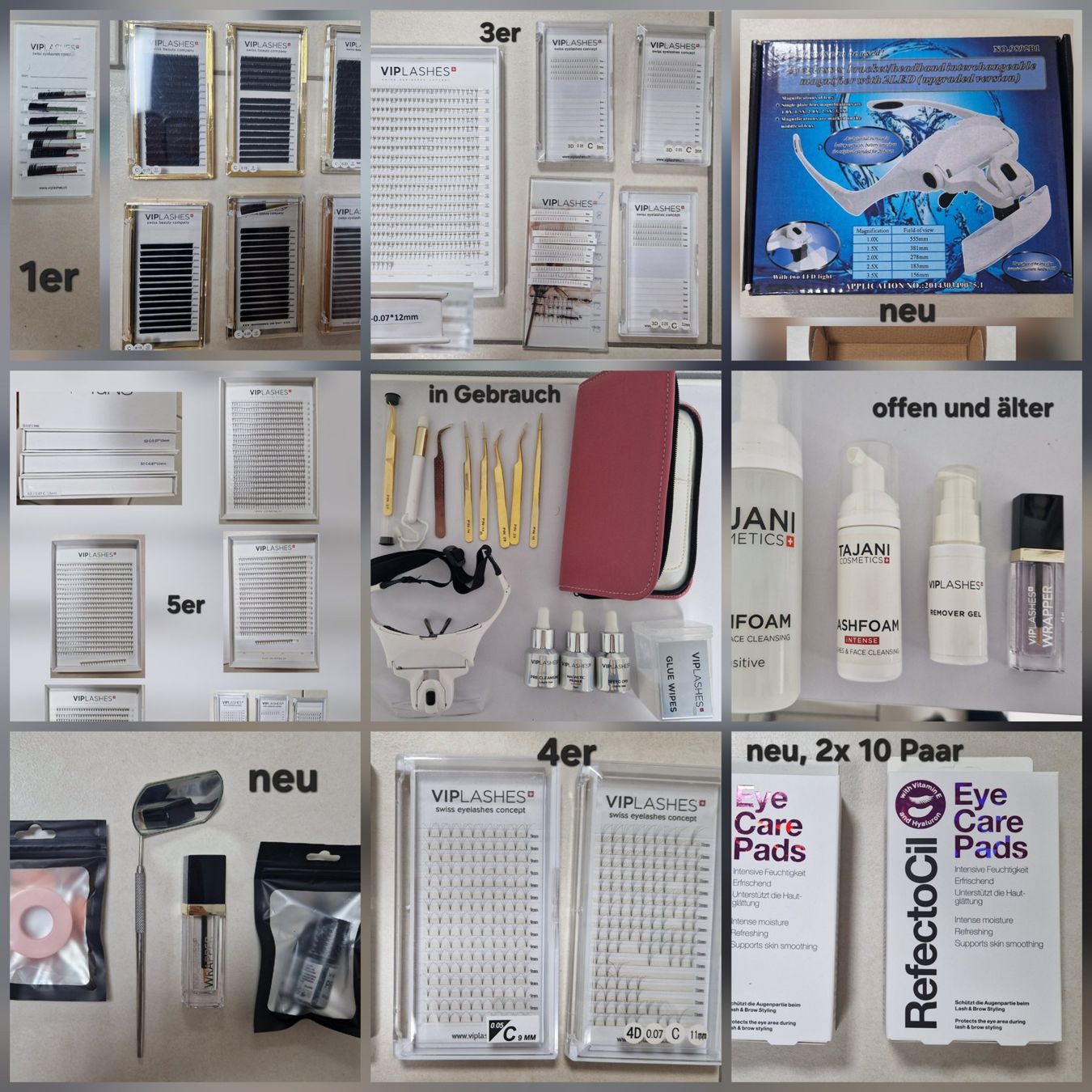Make-up: VIPLASHES Lash Extensions Set – komplett – Nuovo (secondo la descrizione) da Wettingen venduto da Lady_glam