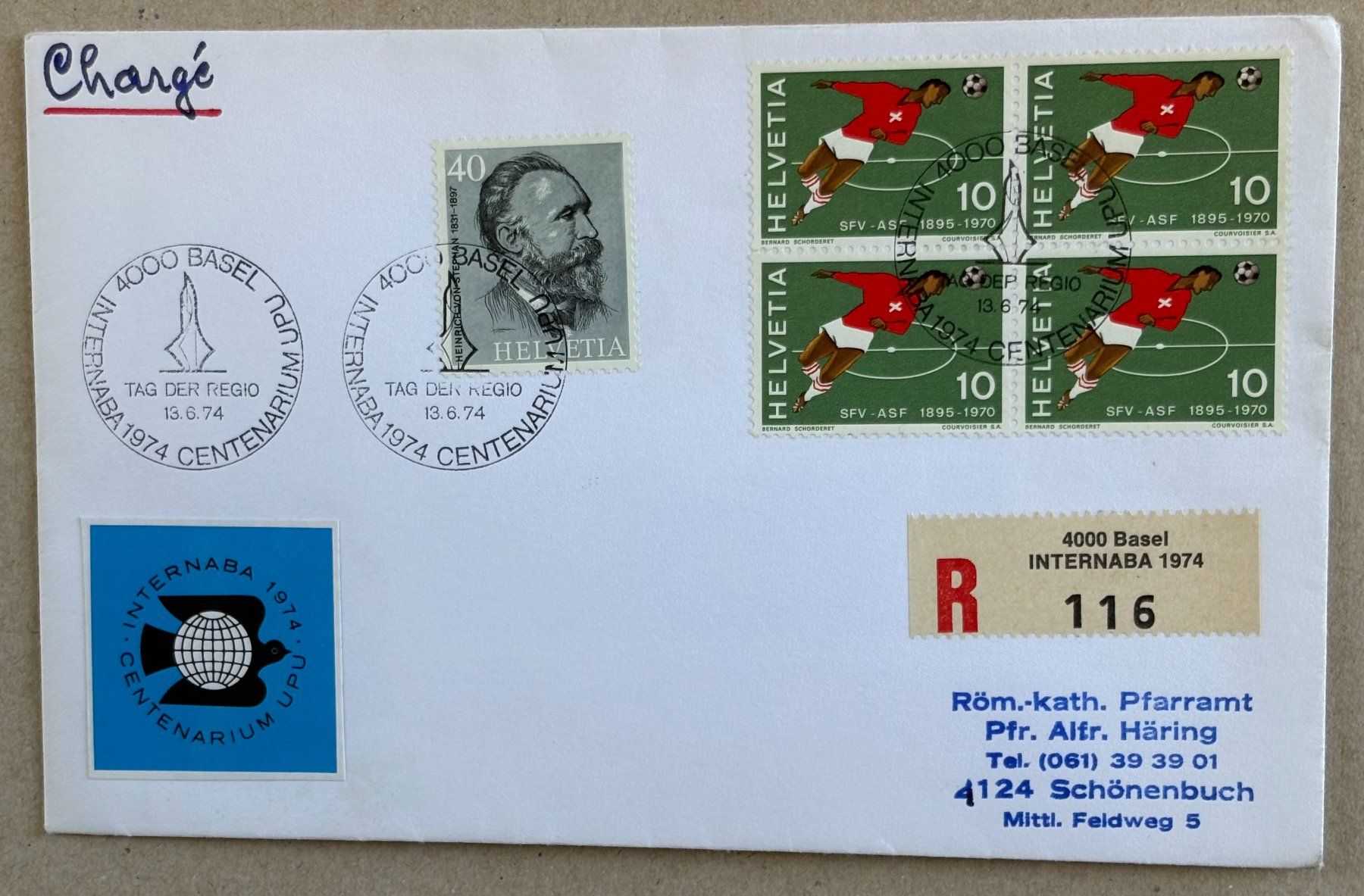 Alle Briefmarken: INTERNABA BASEL 1974 – Gebraucht aus Ostermundigen von crazy-horse-1840
