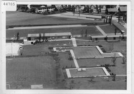 Flugaufnahme Wil SG Sportanlagen Schwimmbad Photo: 90x125mm
