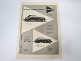 1950 Orig. Werbung, Jaguar Mark V, Emil Frey Zürich
