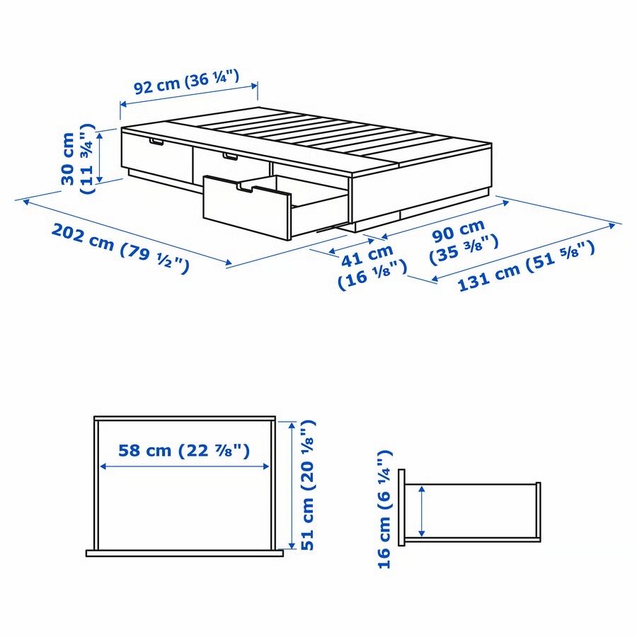 Betten: Lit enfant avec rangement y.c matelas – Gebraucht aus Peseux von and_5f6l 3