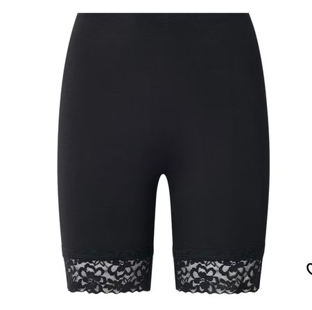 Radlershorts mit Spitzenborte, schwarz 52/54