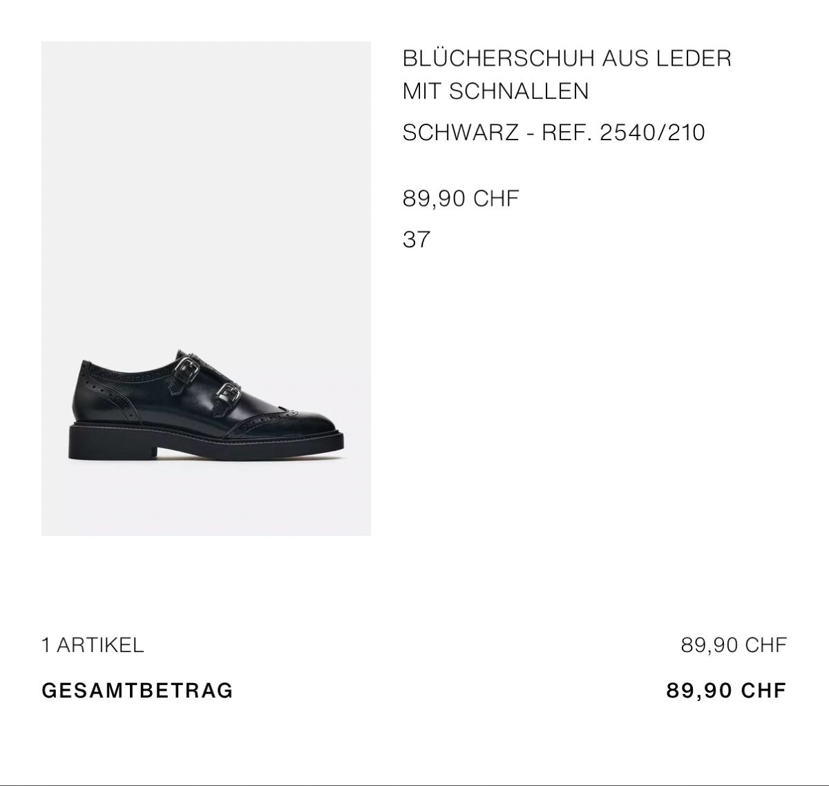 Zara Scarpe da donna: Zara Leder Schuhe mit Schnallen – Usato da Ennetbaden venduto da Ansano 2