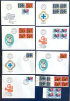 1970 Sonderpostmarken FDC Viererblock Einzel Viererblock ET
