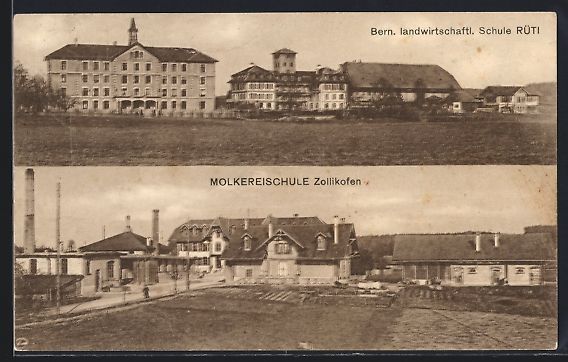 Cartoline postali: Bern, Landwirtschaftliche Schule, Molker – Usato da Berlin venduto da bartko-reher