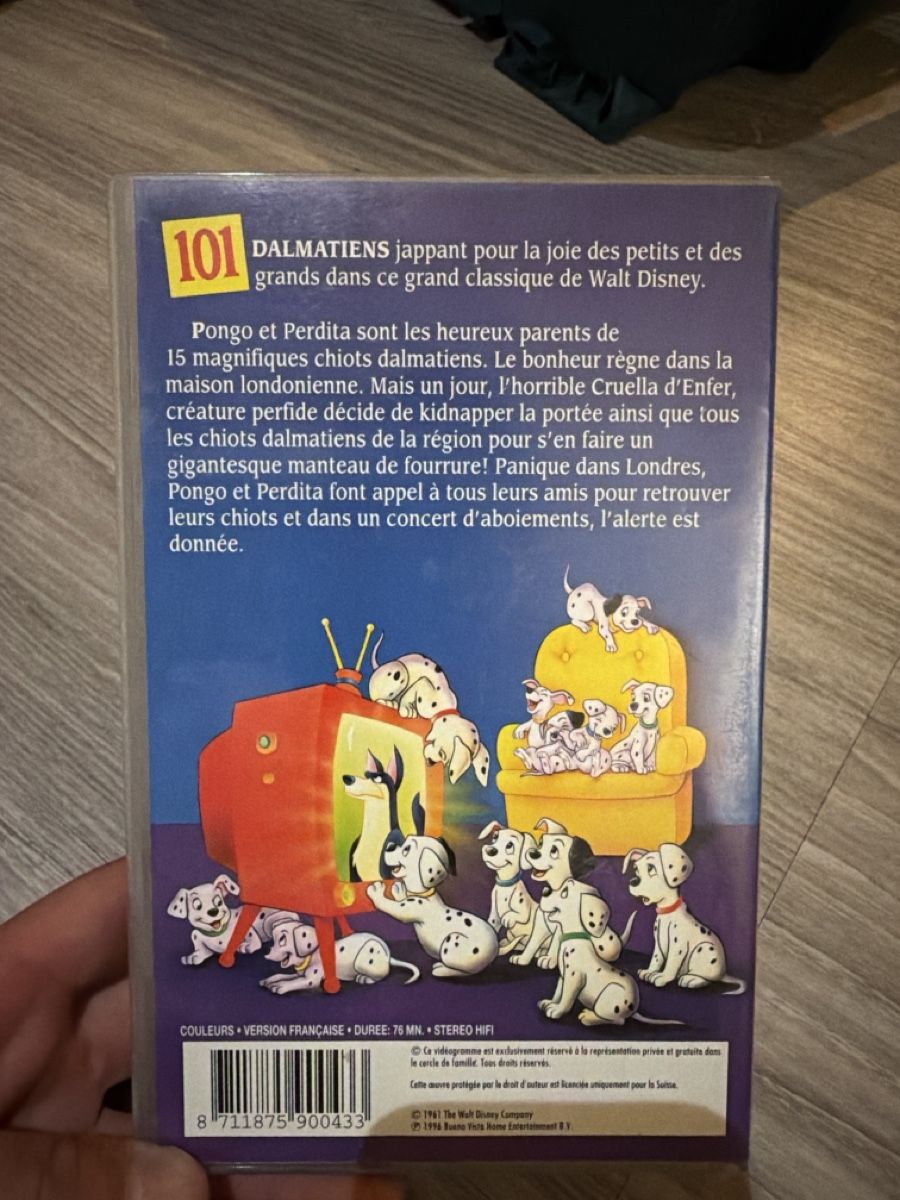 Toutes les VHS: 101 Dalmatiens VHS Disney Classiques parfait etat – D'occasion à Arconciel par WheelH_23 2
