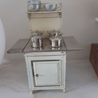 ancienne cuisinière jouet d'enfant en fer