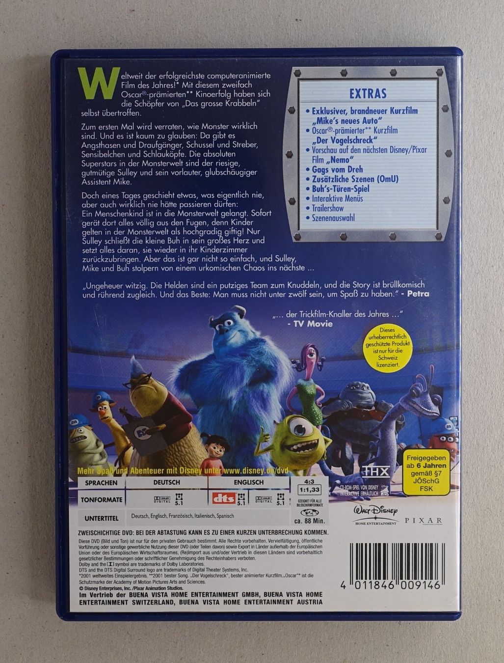 Tutti i DVDs: Die Monster AG – Usato da Sessa venduto da fraenklishop 1