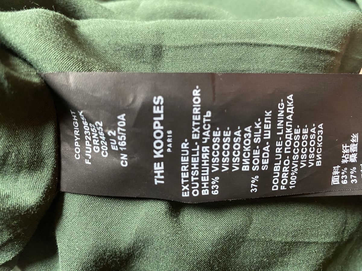 Gonne: The Kooples Rock Gr. 2 Grün mit Blumenmuster – Usato da Saanenmöser venduto da ballerinas 3
