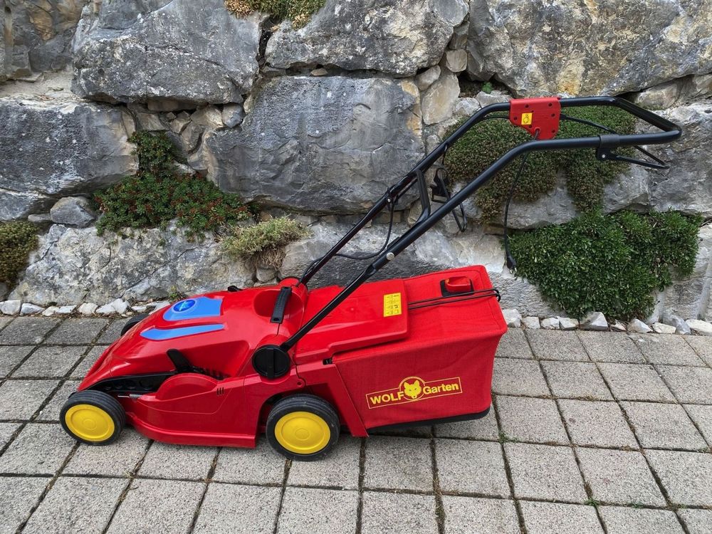 Wolf Elektro Rasenmäher mit Garantie incl. Kabeltrommel Kaufen auf