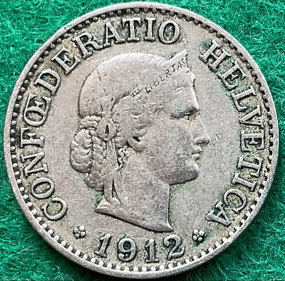 Tutti le monete: Pièce de 10 ct suisse 1912 – Usato da Plan-les-Ouates venduto da gab_cgf6