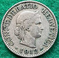 Pièce de 10 ct suisse 1912
