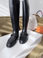 Givenchy Regen Stiefel mit Kette, Schwarz, Grösse 37 ☔️