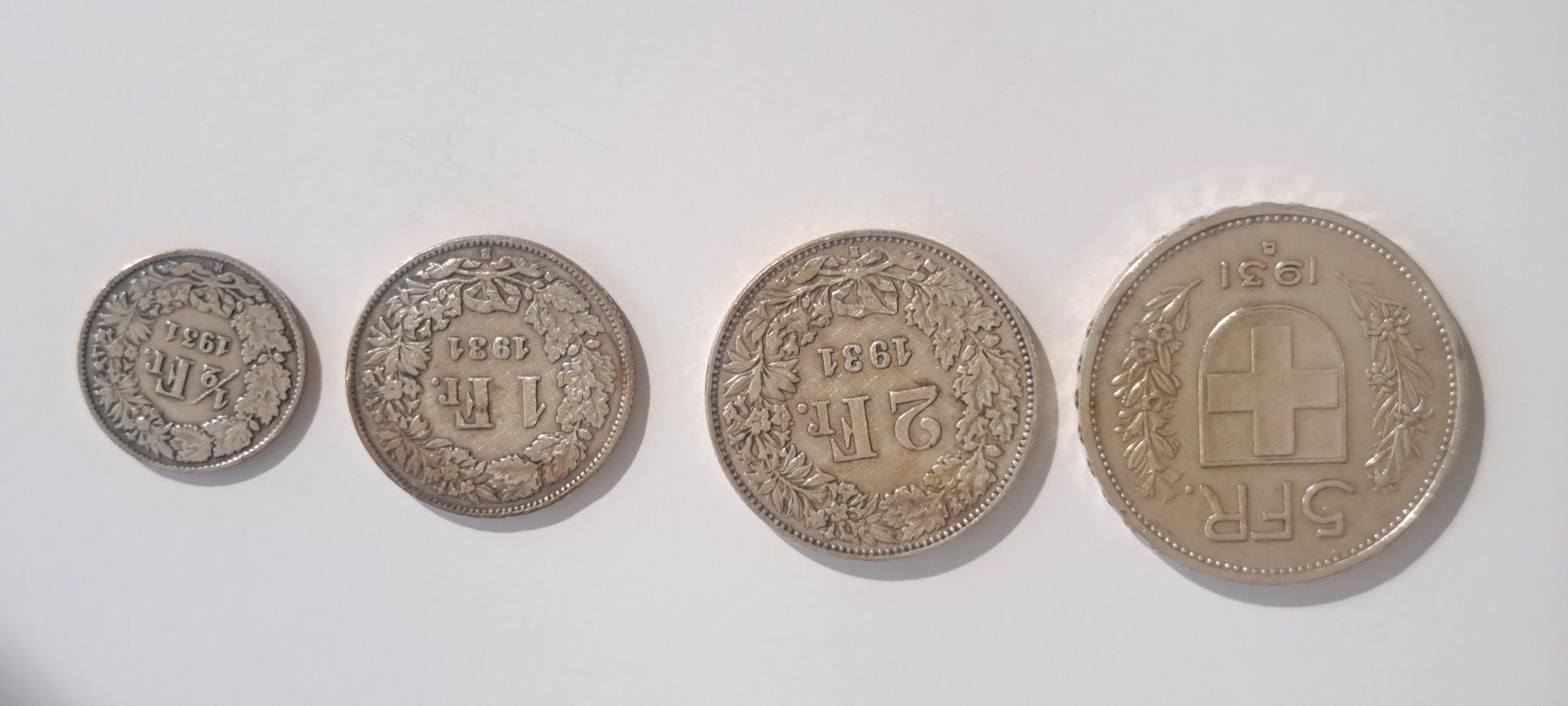 Alle Münzen: Silbergeld CHF 8.50 1931 – Gebraucht aus Oberengstringen von gulyas1818