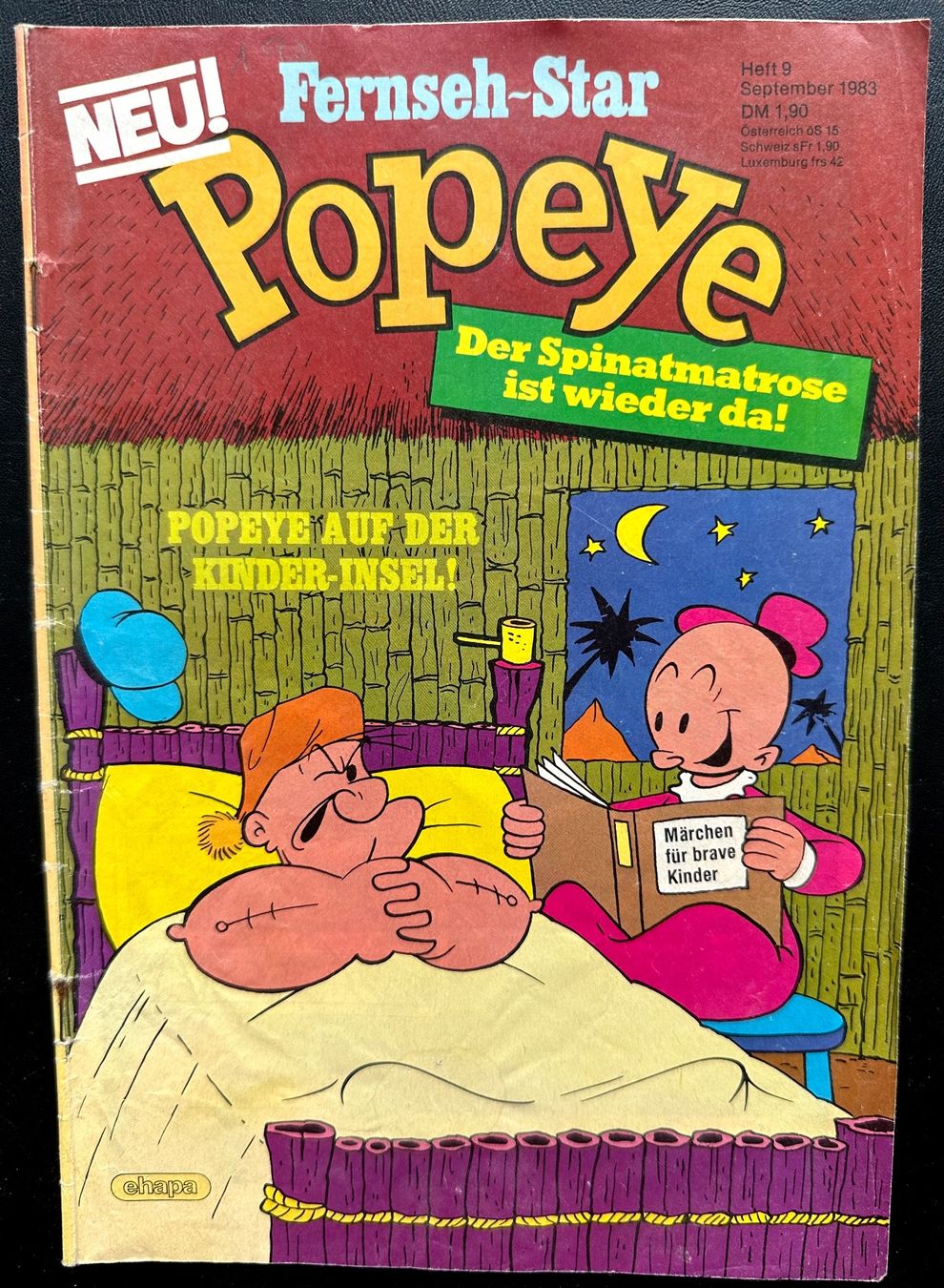 Fumetti: Popeye Nr. 9 1983 1.90 DM  deutsch – Usato da Seltisberg venduto da quadartswiss