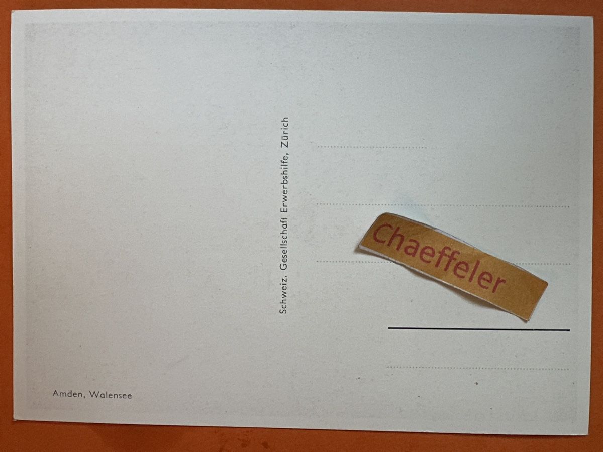 Cartes postales: Anmen, Walensee. – D'occasion à Zürich par Chaeffeler 1