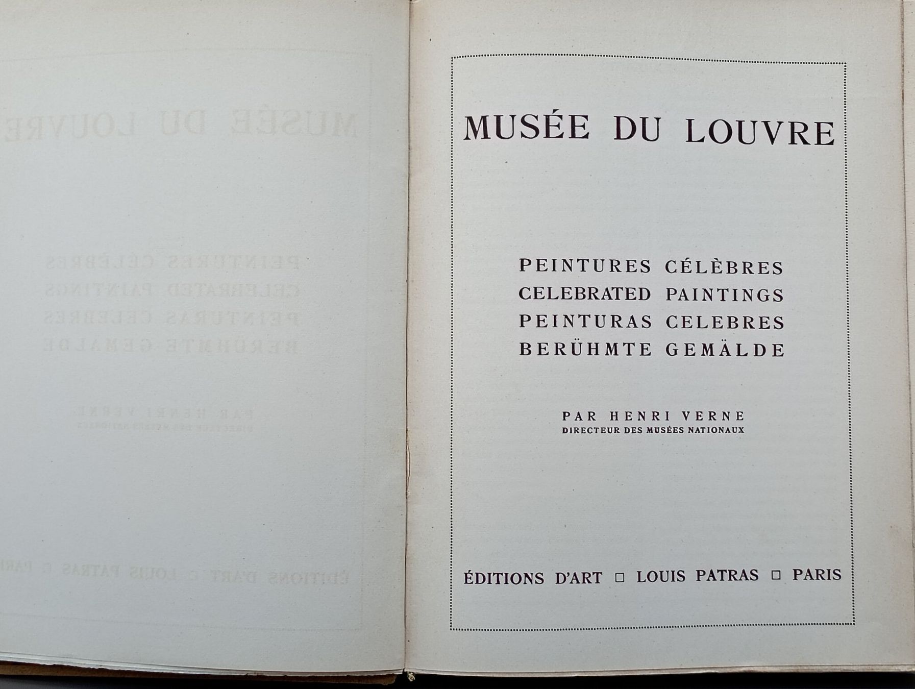 Libri: Buch Musee du Louvre von Henri Verne 1927 – Usato da Möriken AG venduto da Vellas 5