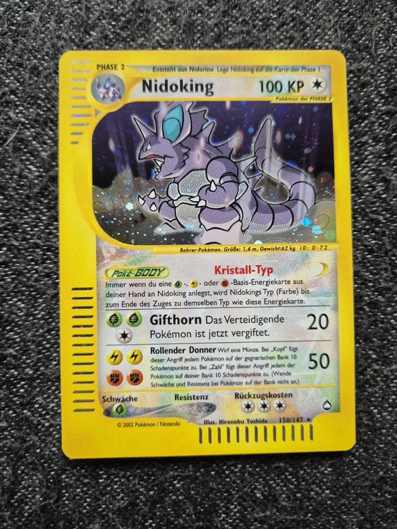 Pokémon Carte collezionabili: Pokemon Karte - Nidoking Holo - Top Zustand! – Usato da Binningen venduto da rom_9ls7 1