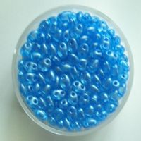 Twin Beads Blau Pearl 2,5x5 mm