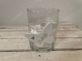 Windlicht Glas Fruehling Hochzeit Schmetterling Deko 13cm