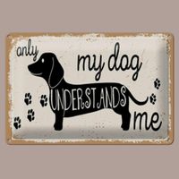 🔥 ONLY MY DOG Hunde Blechschild 💛 12x18cm OVP 🔥