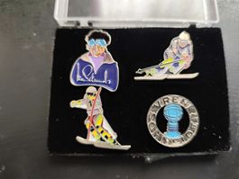 Vreni Schneider Pin Set Ski Sport 4 Stk
