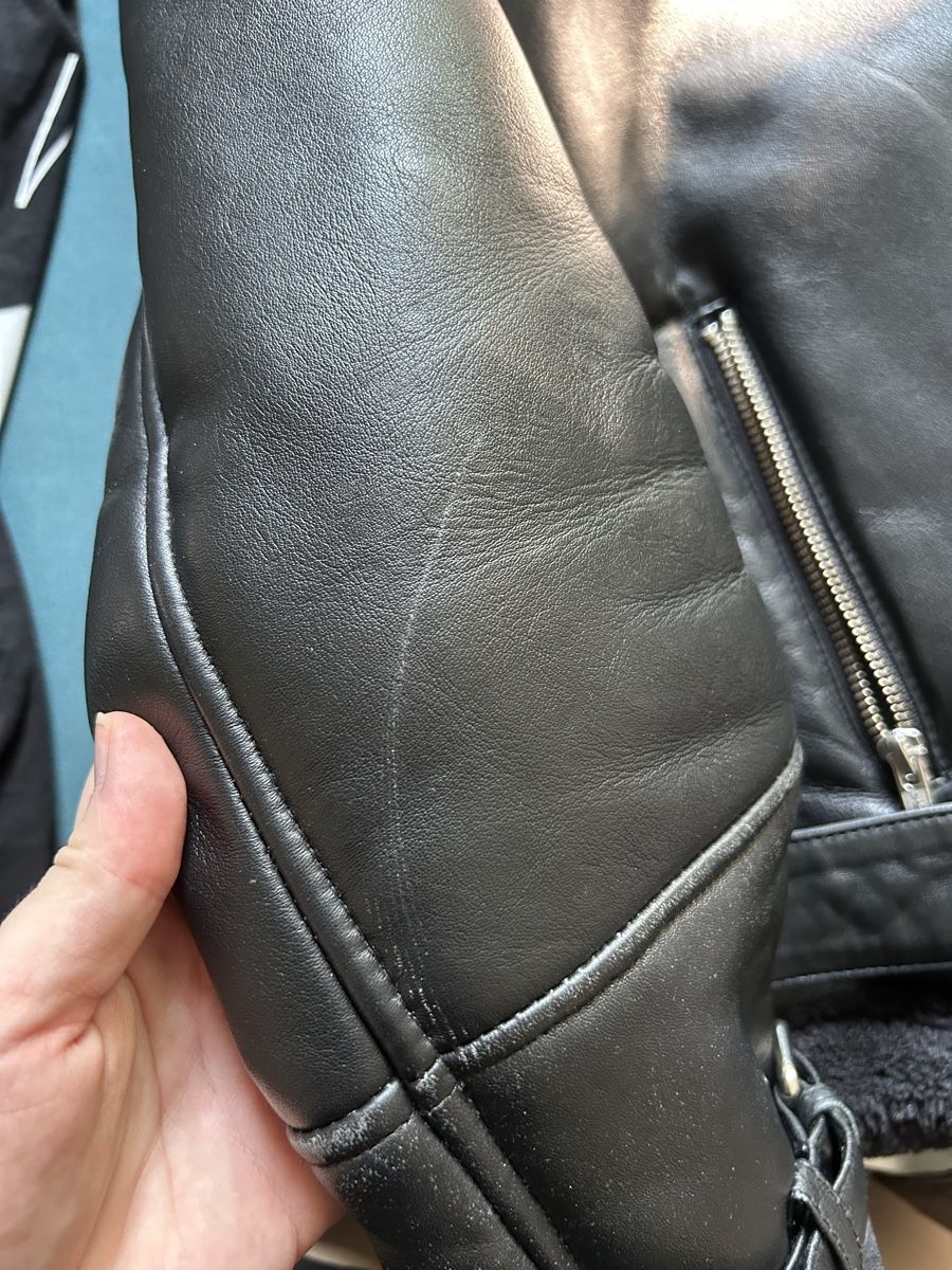 Nafnaf Jacken: Echtlederjacke gefüttert – Gebraucht aus Luzern von Naed3 4