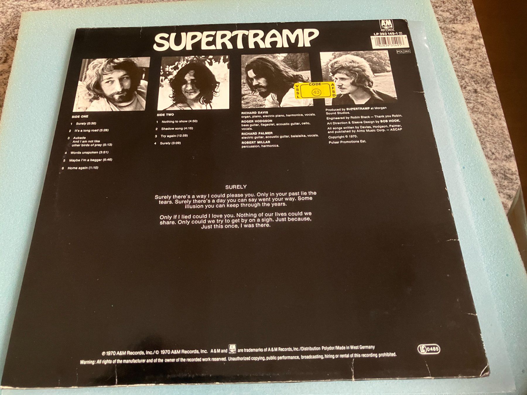 Dischi in vinile: Supertramp – Usato da Aarwangen venduto da Jukebox3 2