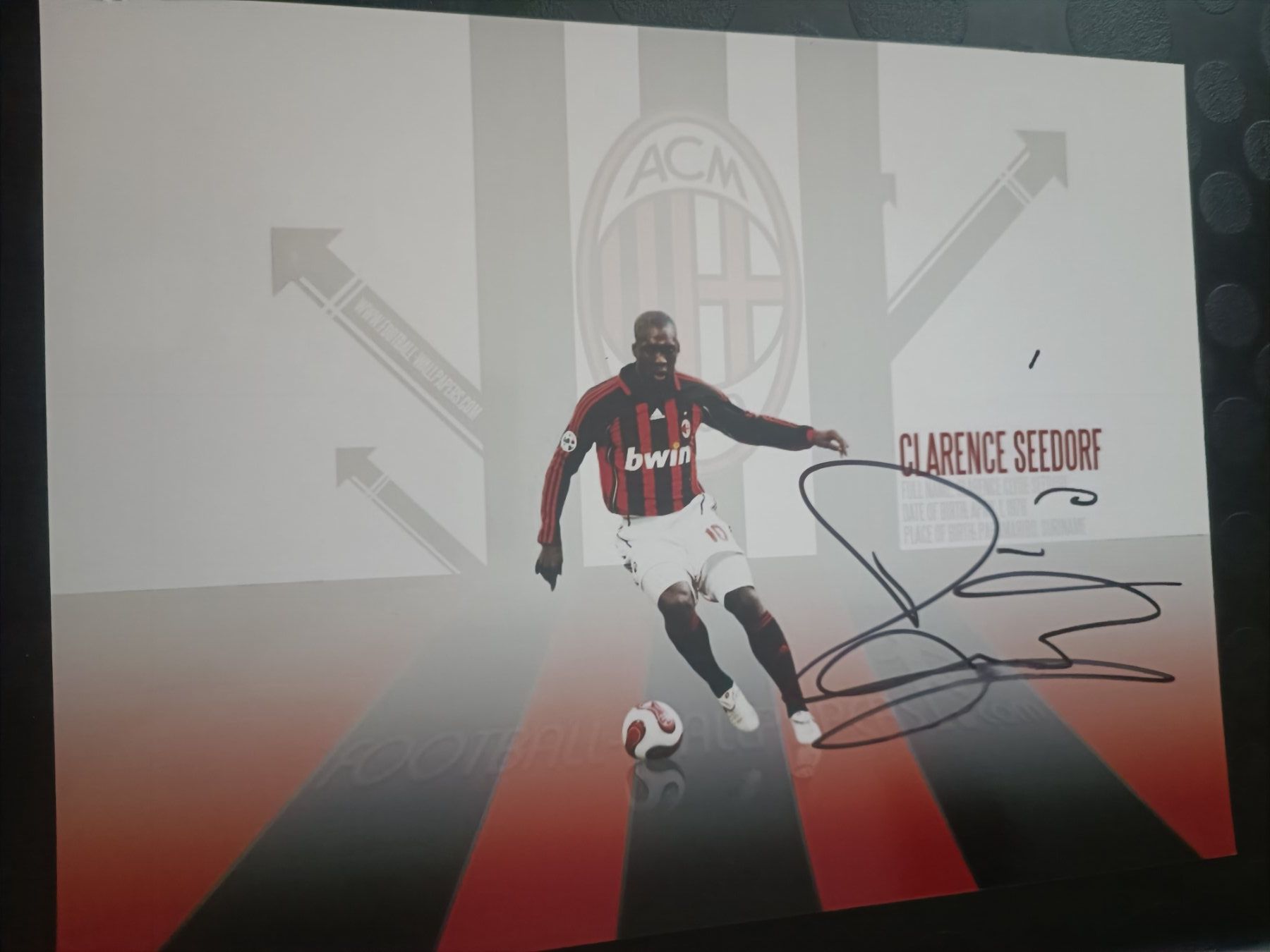 Autogramme: Clarence Seedorf - handsigniert - 20x30cm – Gebraucht aus Menziken von Artographs