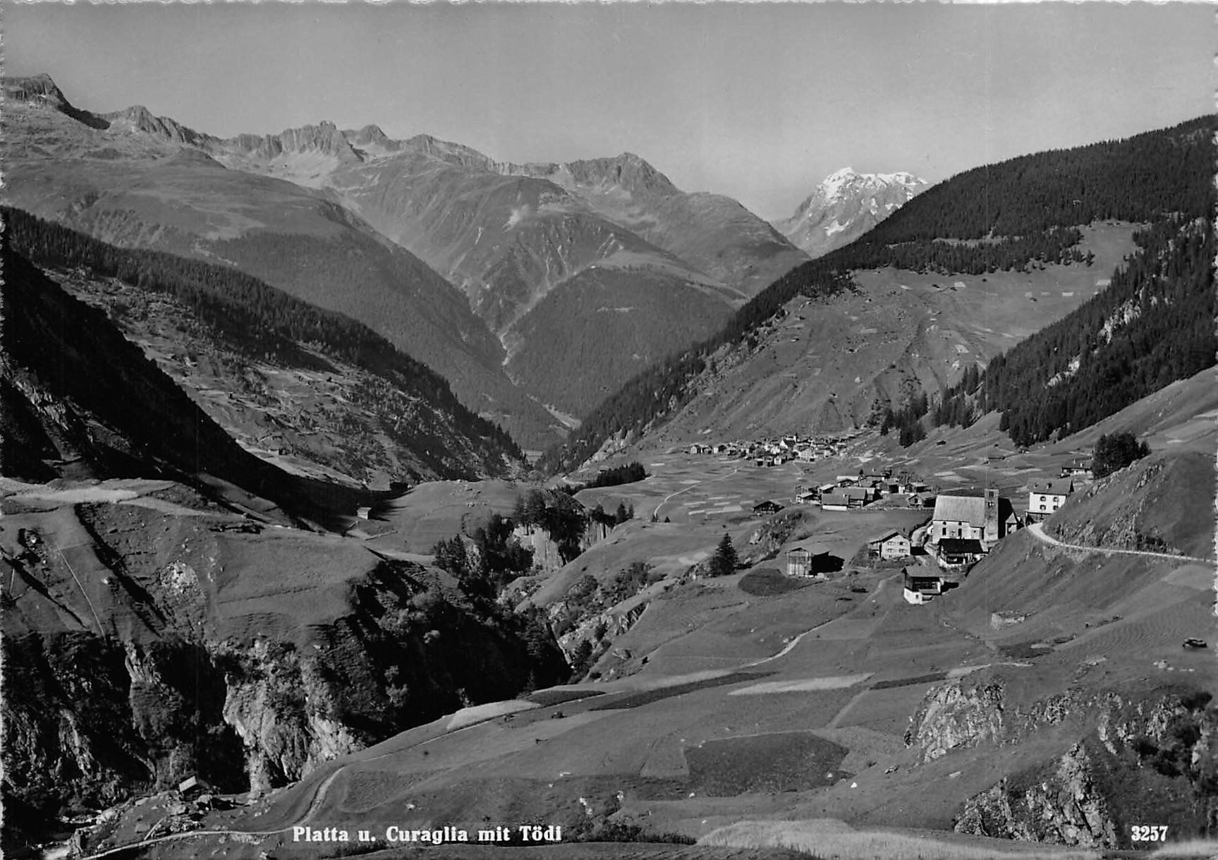 Ansichtskarten: Platta und Curaglia – Gebraucht aus Ottikon b.Kemptth. von Neptun1974