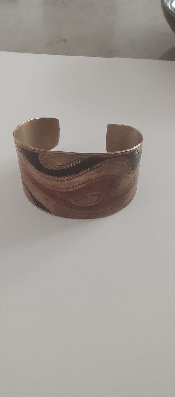Bracciali & Braccialetti: Armreif Messing farbig gemustert Breite 5cm – Usato da Oberriet SG venduto da snj_bjb7