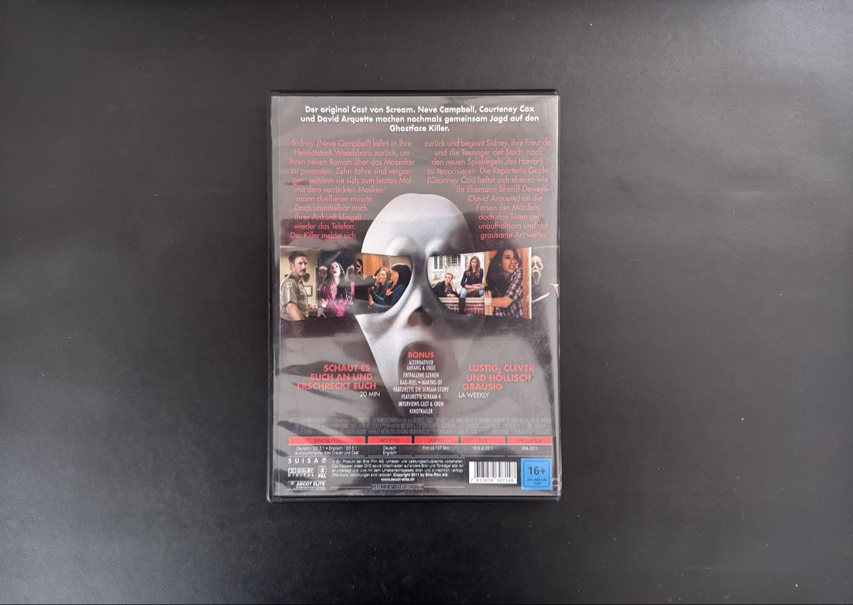 Tutti i DVDs: SCRE4M / Scream 4 – Usato da Weinfelden venduto da A.G.G 2