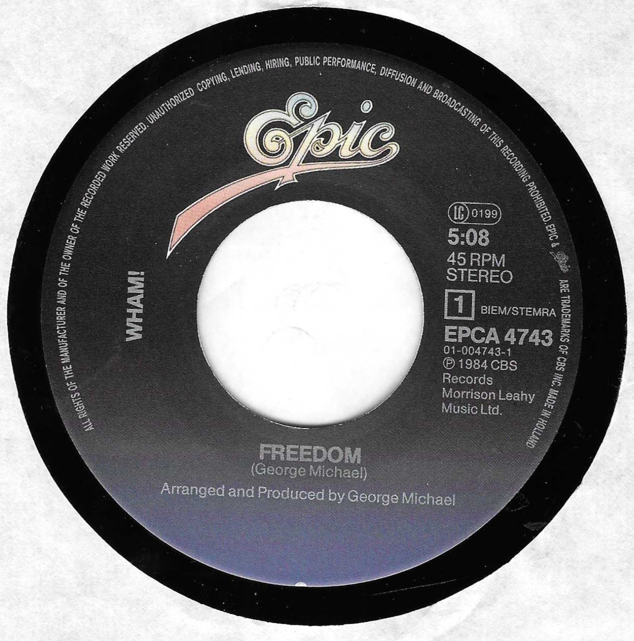 Dischi in vinile: WHAM !  -  FREEDOM – Usato da Bex venduto da Giorgiob 2