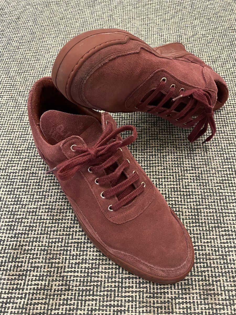 Herrenschuhe: Filling Pieces - Baskets bordeaux en daim – Neu (gemäss Beschreibung) aus Genève von TheMattiBoutique 1