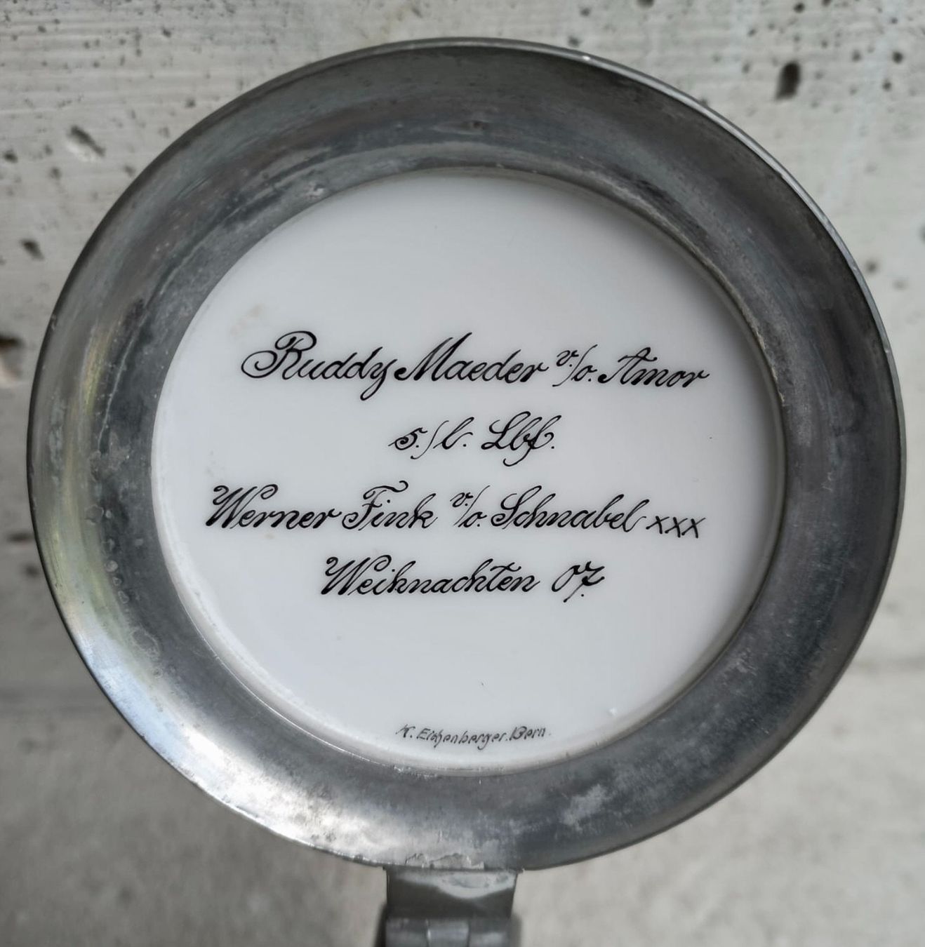 Bicchieri: alter Bierkrug Studentenverbindung – Usato da Burgdorf venduto da glasrabe01 6