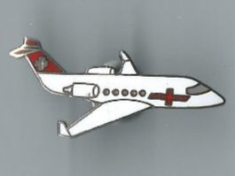 Ambulanz Flugzeug REGA, Pin