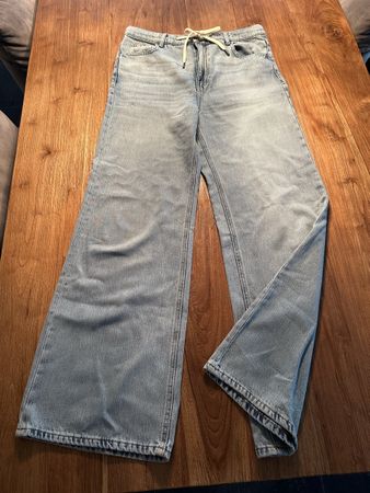 Zara Jeans, Wide Leg, hellblau, Gr. 38, Neu!