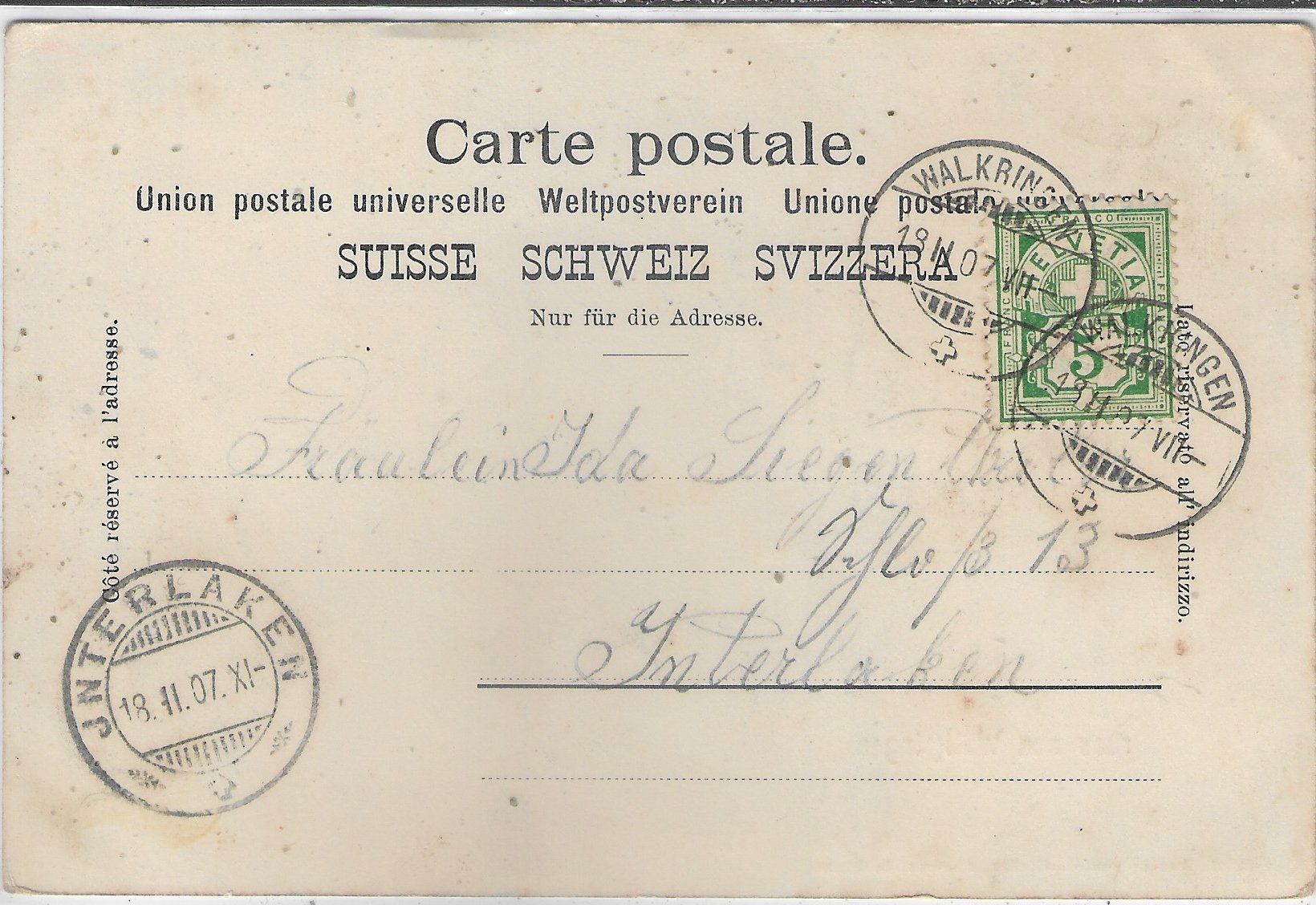 Cartoline postali: Gruss aus Walkringen - coloriert – Usato da Ettingen venduto da Kartenplanet 1